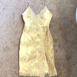 Small size yellow/gold body icon dress from Windsor